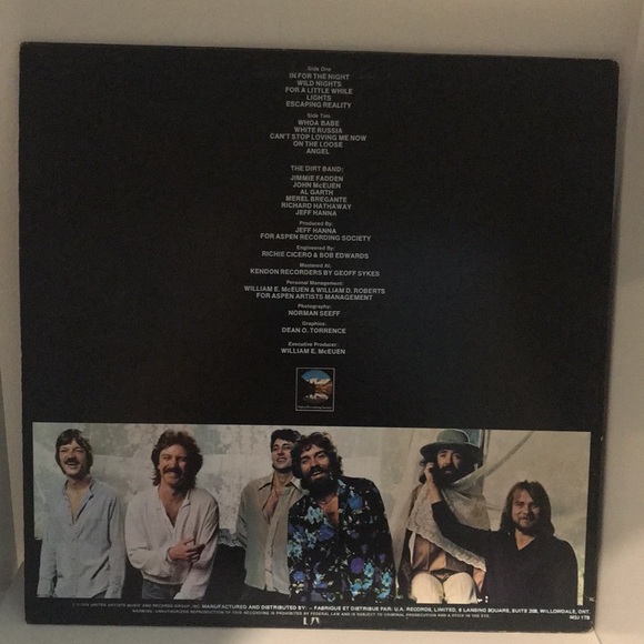 3/$30 The Dirt Band “Wild Nights” vintage vinyl album 1978 - Picture 2 of 4